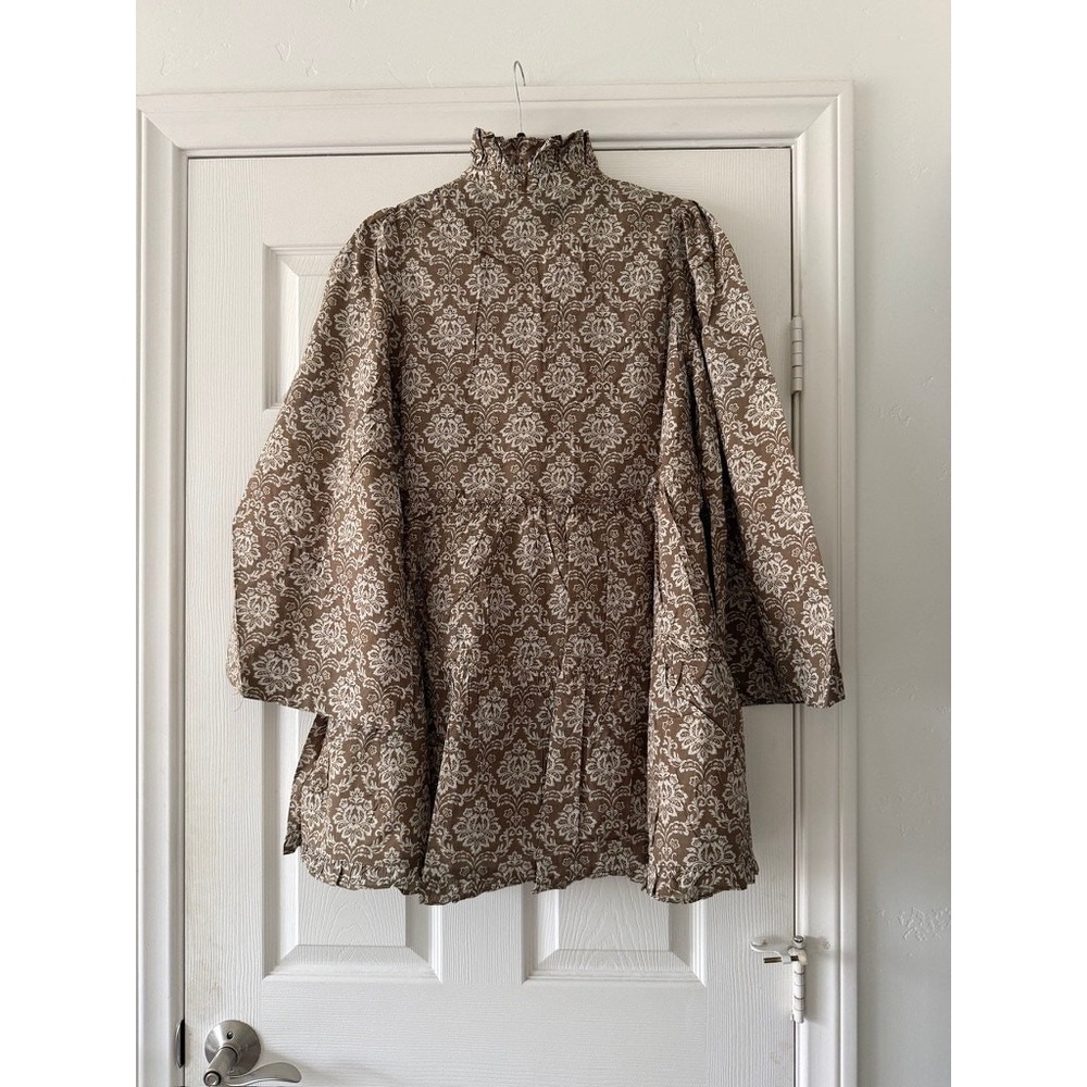 tuckernuck hyacinth house russell mini dress moss olive, women size medium - Picture 3 of 10